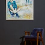 Spacer po linie, Daria Majtka-Kucharska, abstrakcja na płótnie