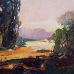 obraz impresjoniczny ręcznie malowany pejzaż polski autor krzysztof nowak