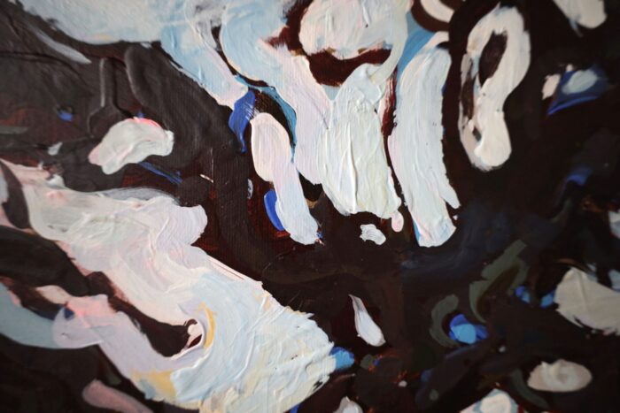 Woda tryptyk, Krzysztof Nowak.91x120, obraz akrylowy na płótnie, składa się z trzech płócien, woda na obrazie, nowoczesny obraz do salonu, jadalni lub biura, abstrakcja na płótnie, duży nowoczesny obraz ręcznie malowany od artysty