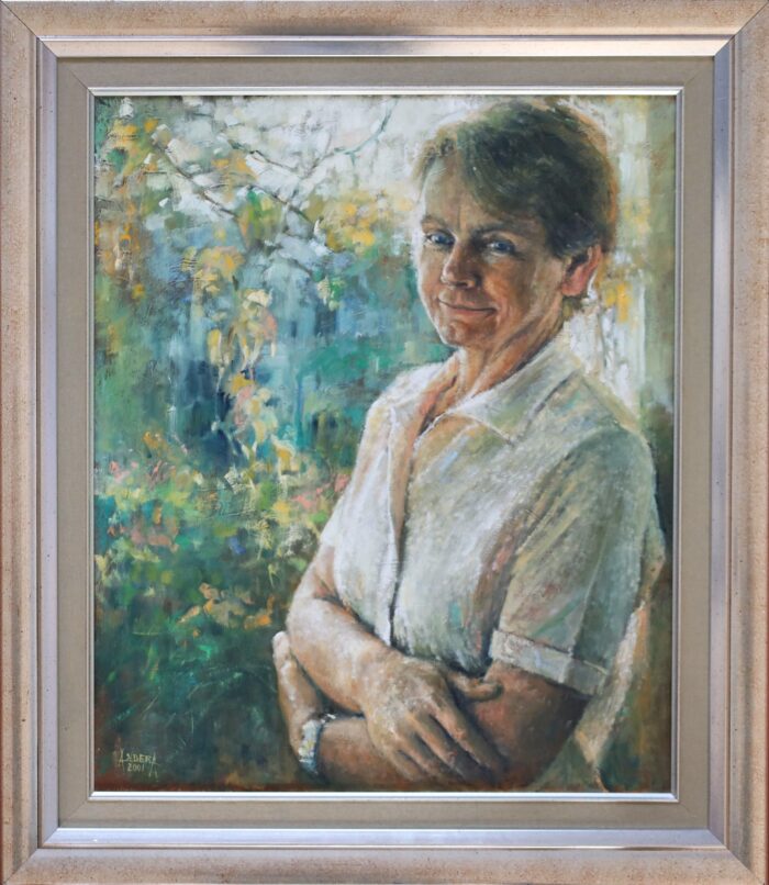Portret kobiety, obraz olejny ręcznie malowany, Alina Sibera