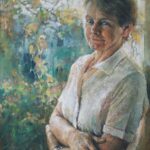 Portret kobiety, obraz olejny ręcznie malowany, Alina Sibera