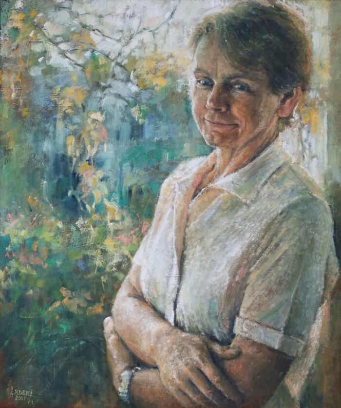 Portret kobiety, obraz olejny ręcznie malowany, Alina Sibera