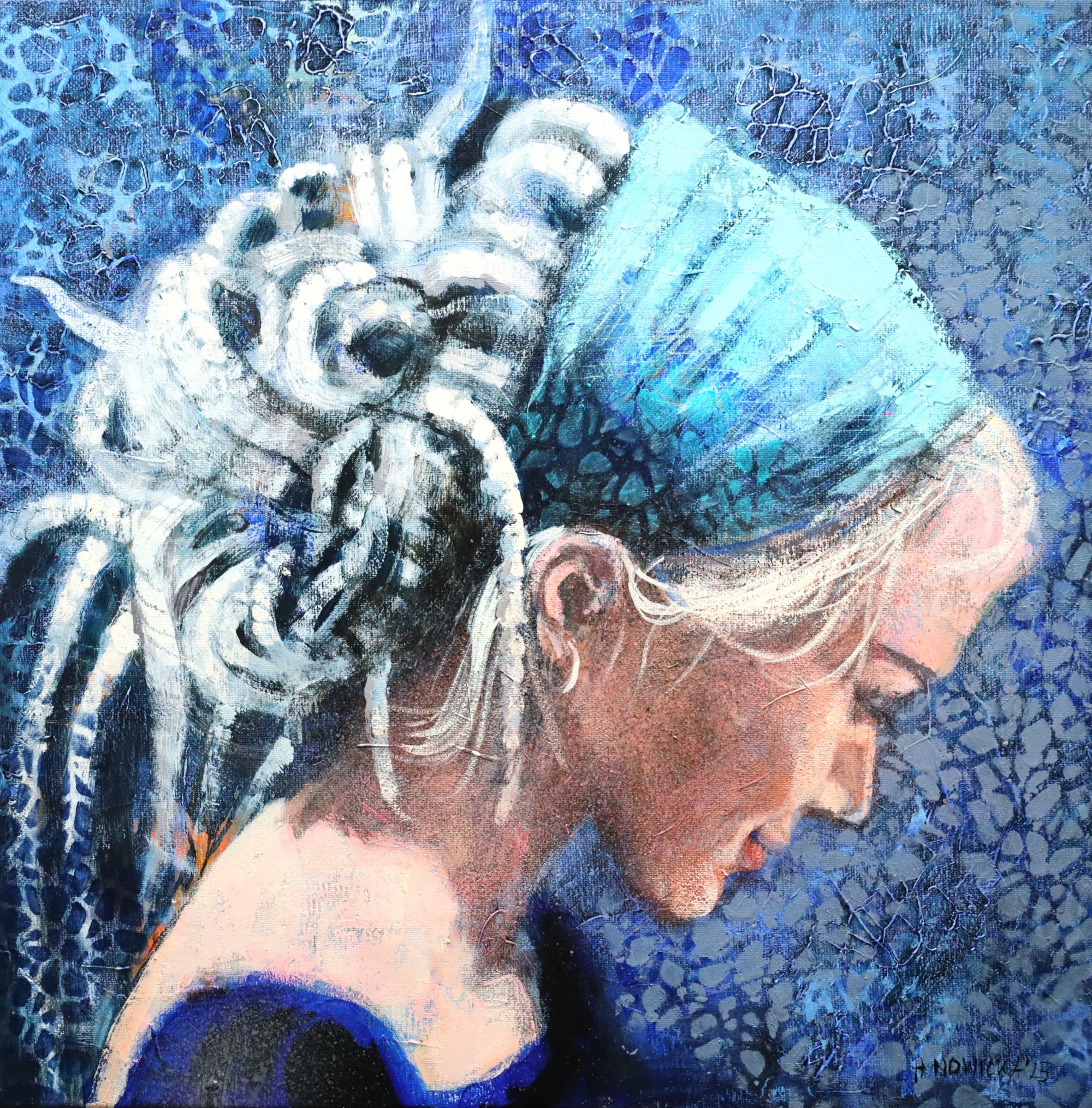 Niebieska Halina Nowicka 1 Niebieska | Halina Nowicka - obrazek 1