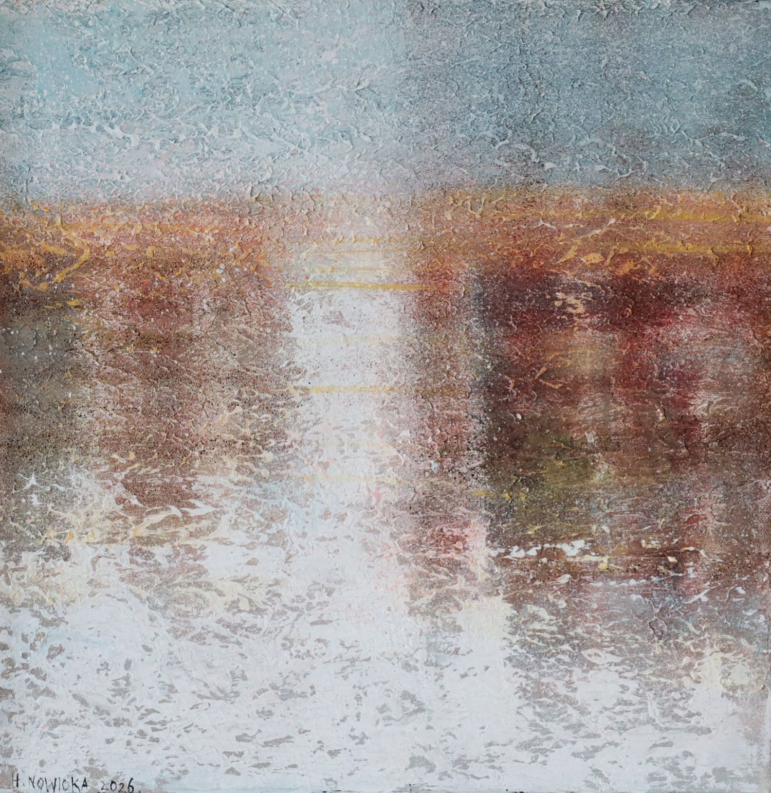 Lustro 40x40 Halina Nowicka 6 Lustro | Halina Nowicka - obrazek 1