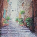 Schody w Lucignano, Toskania | Tomasz Klimczyk